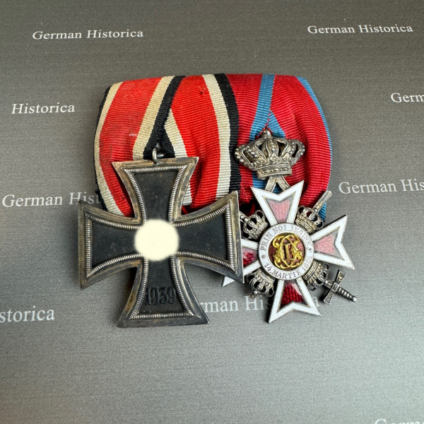 Spange Eisernes Kreuz II. Klasse 1939 und Orden der Krone von Rumänien