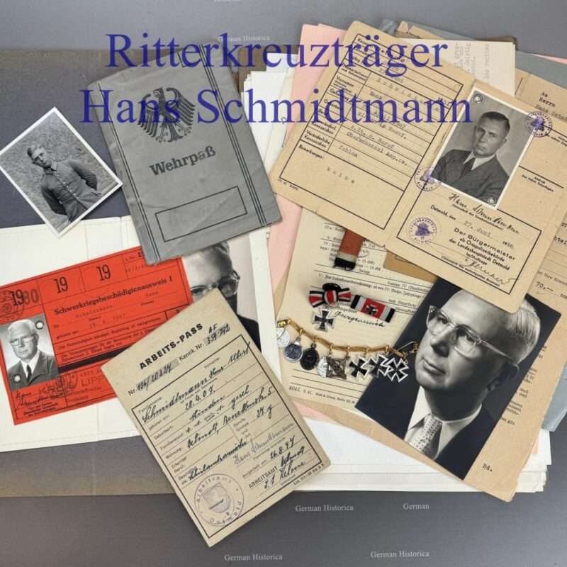 Ritterkreuzträger Schmidtmann Orden Wehrmacht Eisernes Kreuz Kiel, Militaria 20815620