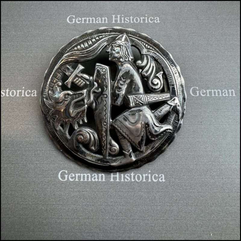 Schmuck, Brosche, Silber, Gold, Norway, Norwegen, Viking 11561