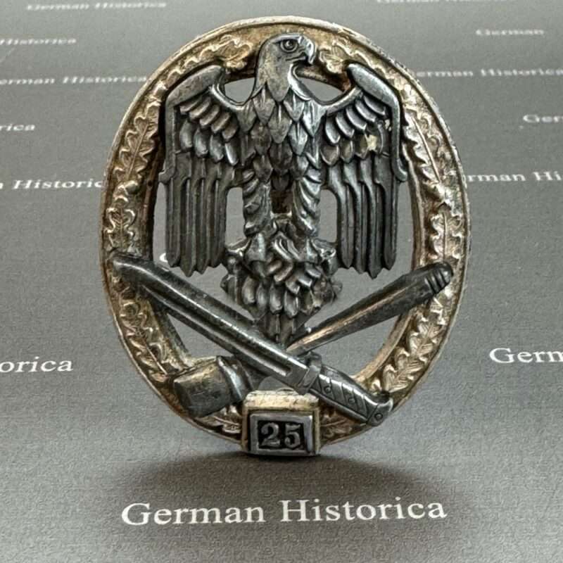 Sturmabzeichen, Einsatzzahl 25, Sturmgeschütz, Nahkampfspange Eisernes Kreuz, Ritterkreuz, Orden, ISA, 11561