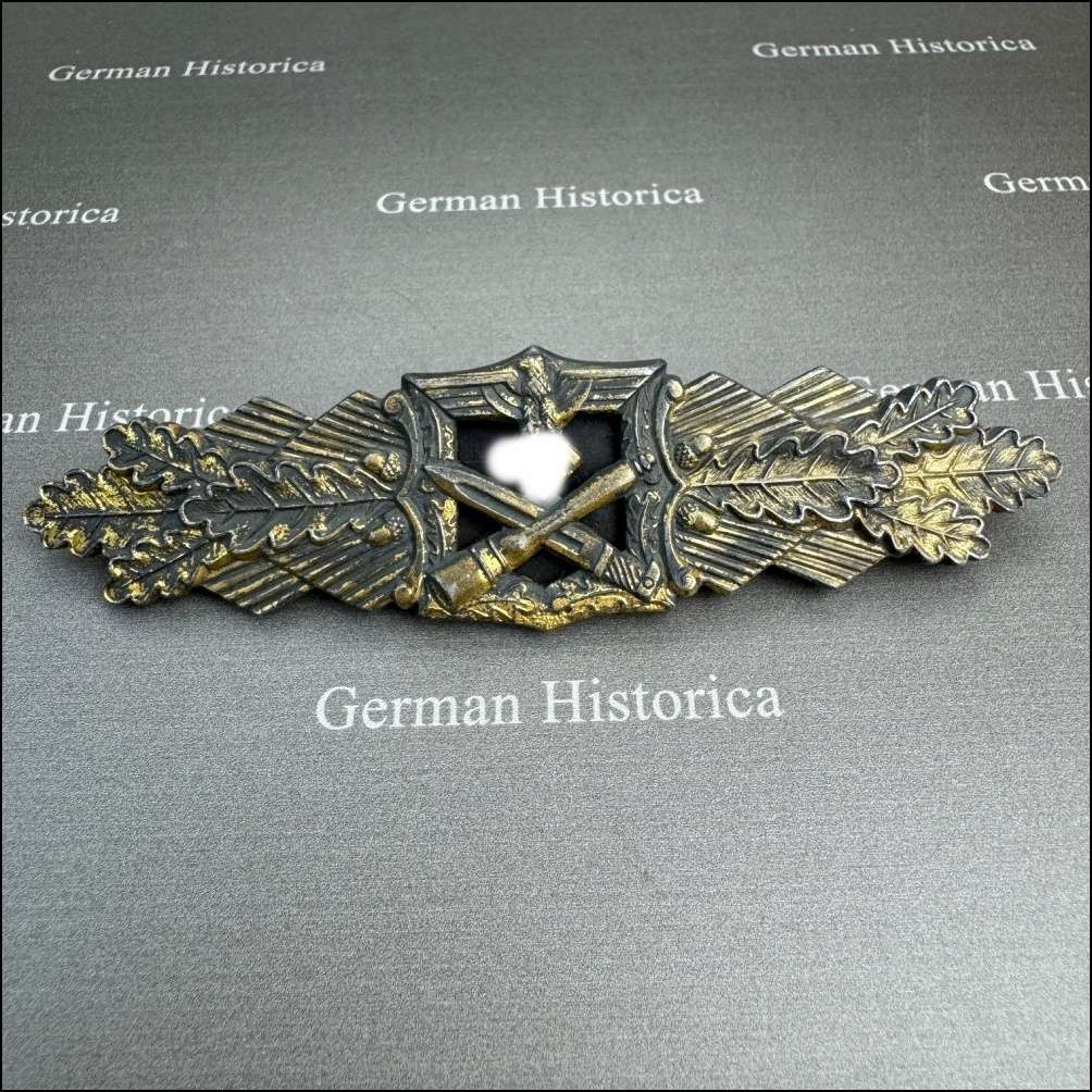 Nahkampfspange, Gold, Nahkampfspange, Heer, Neumünster, Flensburg Militaria, 411564 Kopie