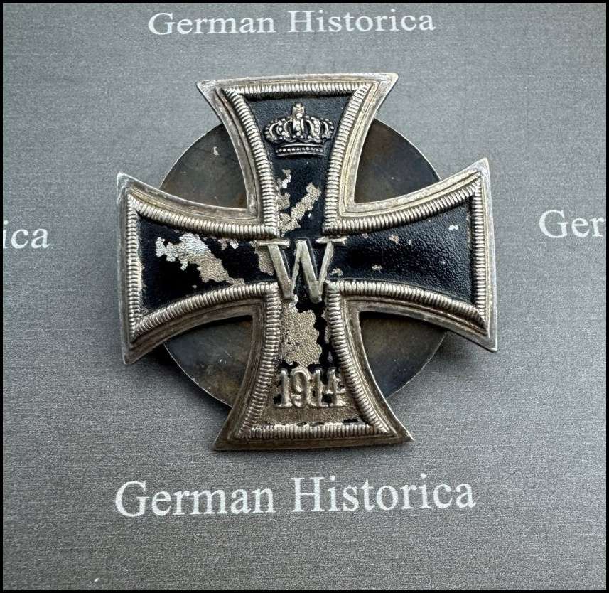 Verwundetenabzeichen Eisernes Kreuz, Klasse 1, Kriegsgefangene , 1939, 1945 Neumünster, Etui, Flensburg Militaria, 13115613
