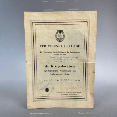 Kriegsmarine Mininensuchabzeichen, Kiel Ankauf2512222