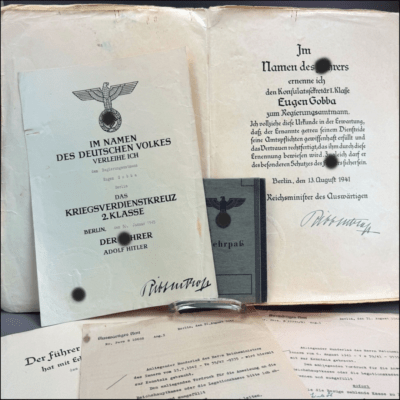 Großer Nachlass eines Konsulatssekretärs I. Klasse (Diplomatischer Dienst) Kiel Ankauf1555221