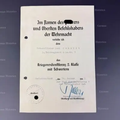 Kriegsverdienstkreuz Eiseernes Kreuz Ankauf Kiel05