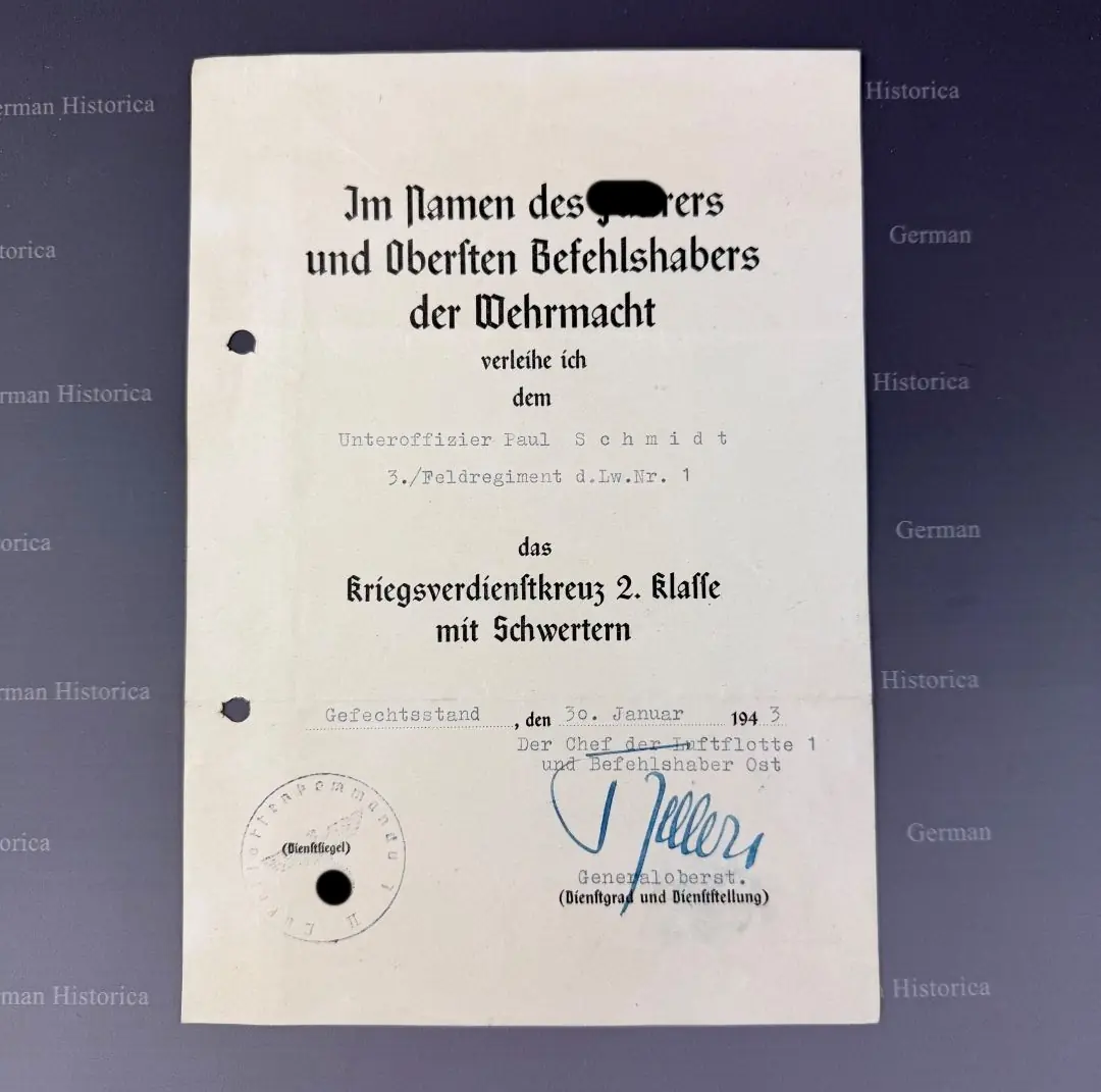 Kriegsverdienstkreuz Eiseernes Kreuz Ankauf Kiel05