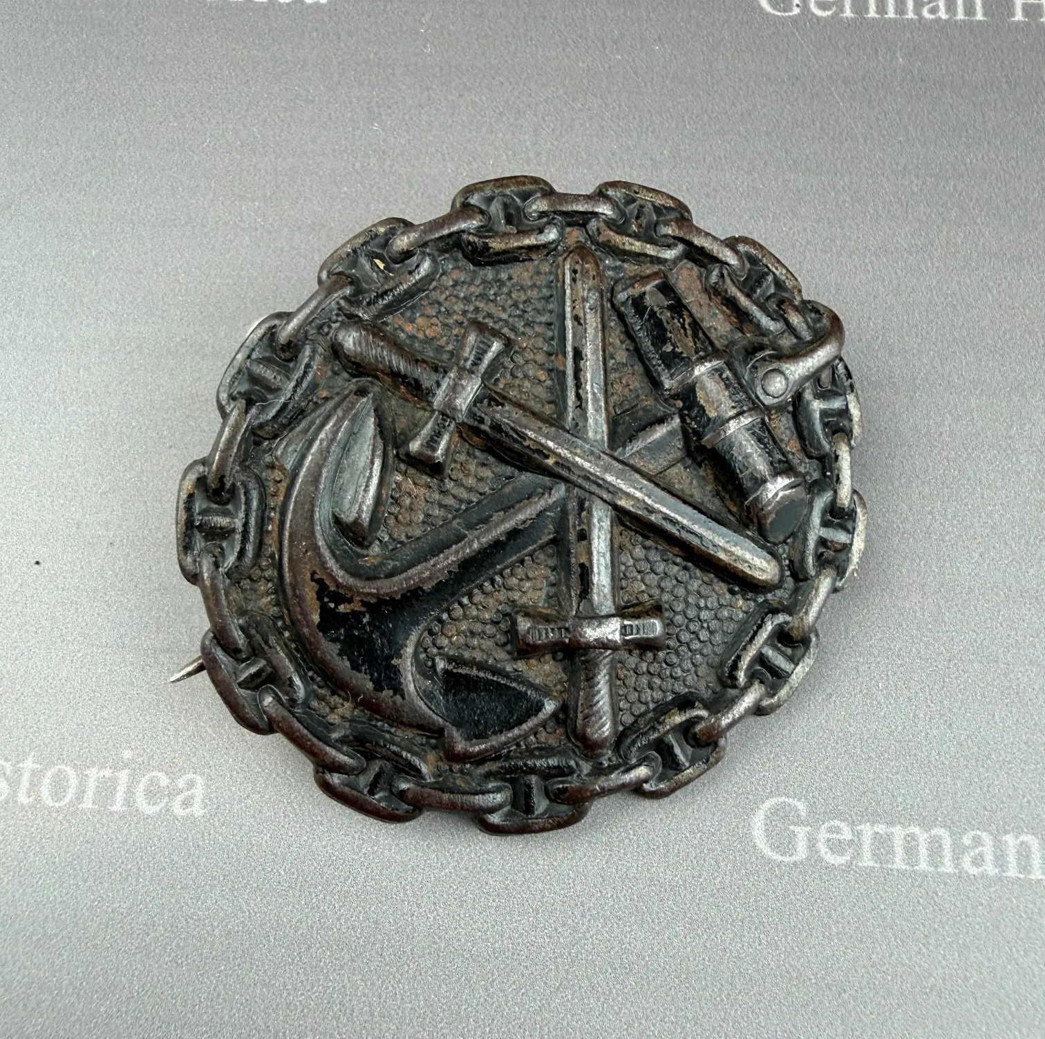 Kaiswerliche Marine, Verwundetenabzeichen Kriegsmarine U Boot05