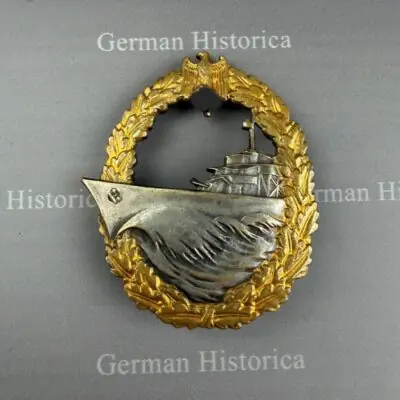 Zerstörer Kriegsabzeichen Kriegsmarine Minensuchabzeichen Buntmetall, Zerstörer