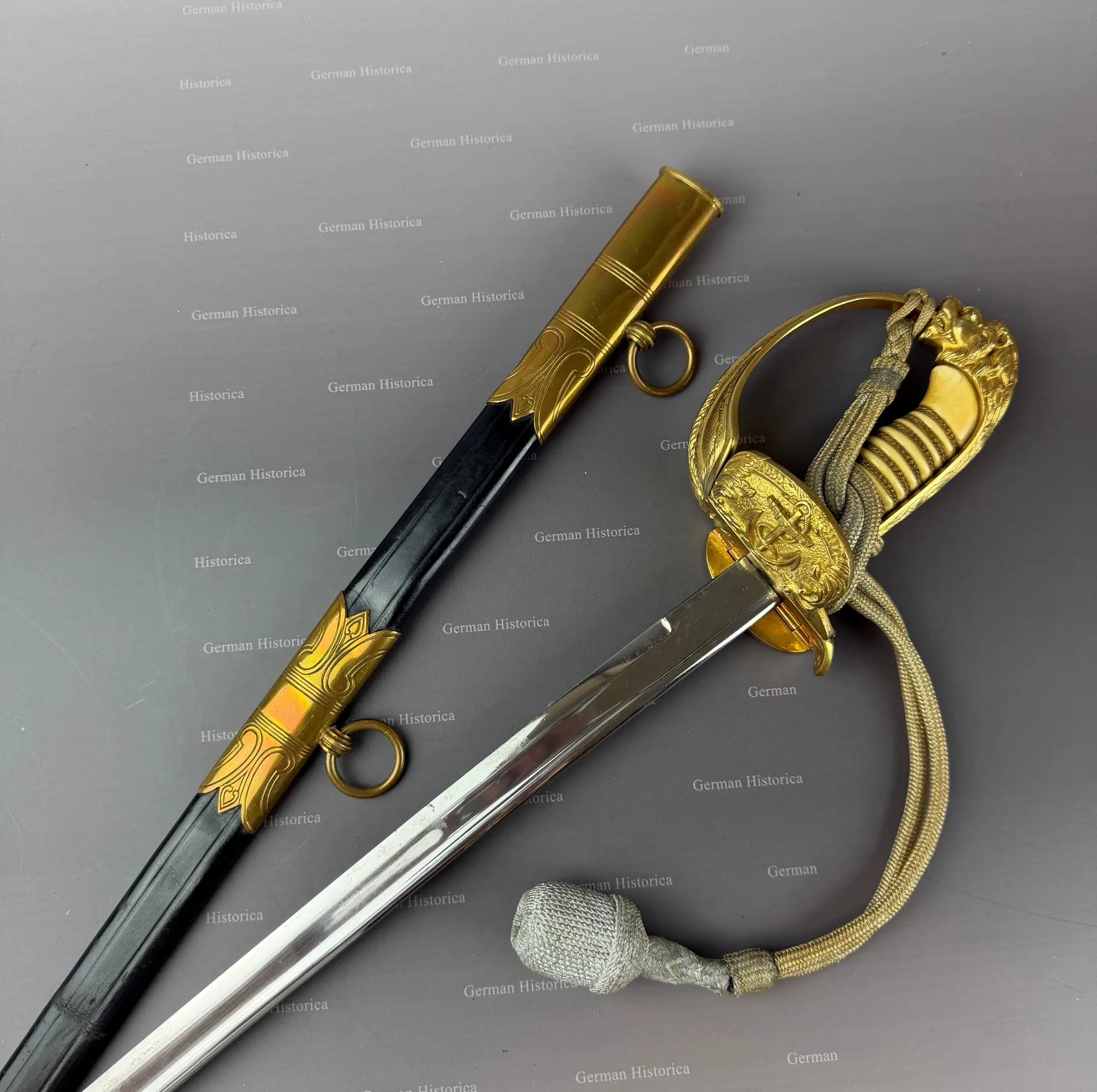 Säbel, Löwenkopf, Kriegsmarine Marine Ankauf Kiel06