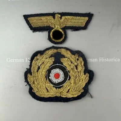Kriegsmarine Mütze Abzeichen Adler Uniform U Boot Kiel Ankauf05