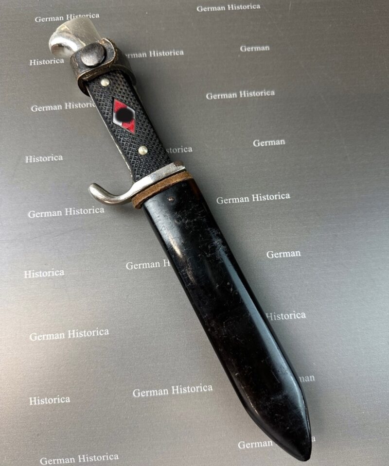 HJ Fahrtenmesser mit Devise E.Voos