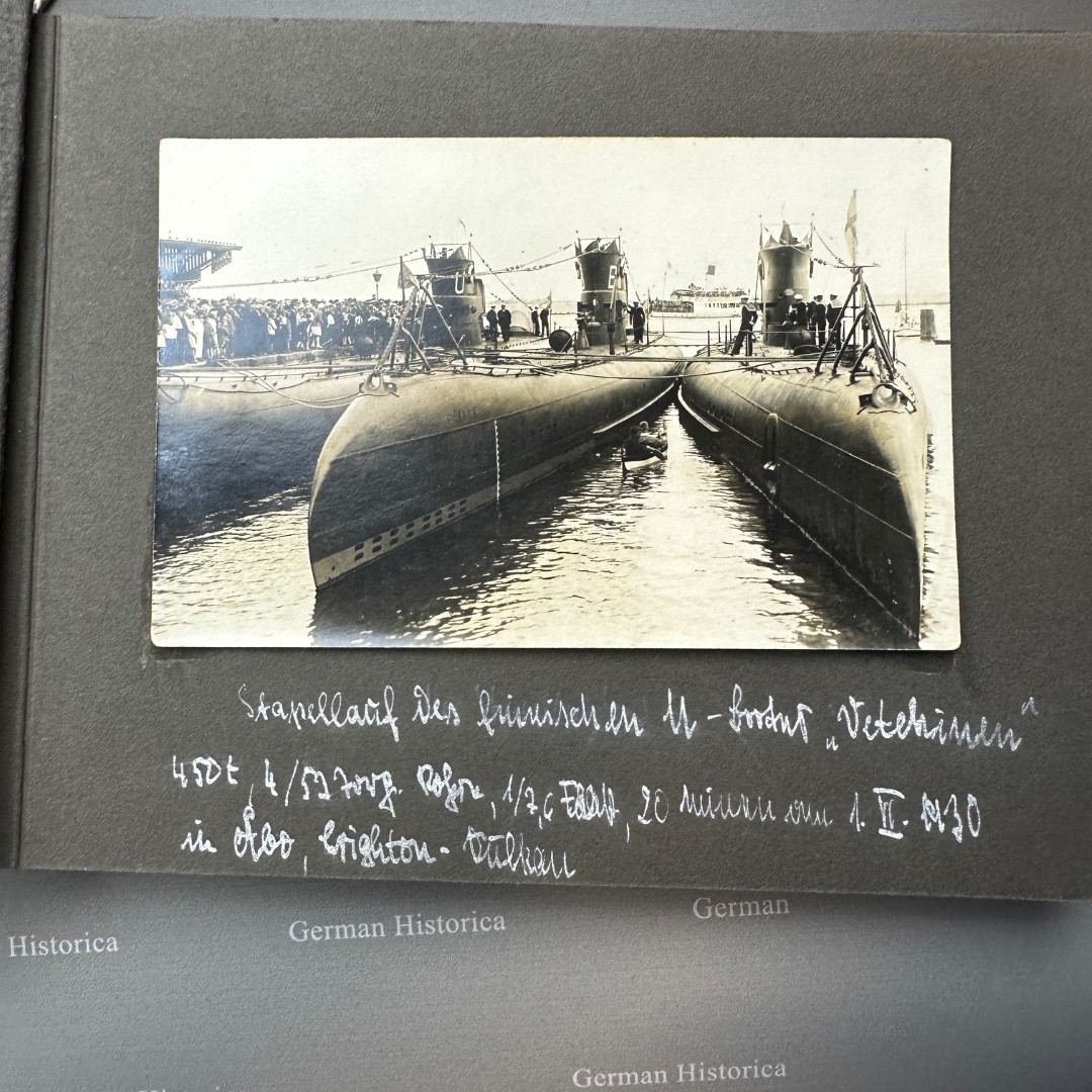 Finnland U-Boot Fotoalbum "Ve" Boote Erprobung durch Reichsmarine 1930er