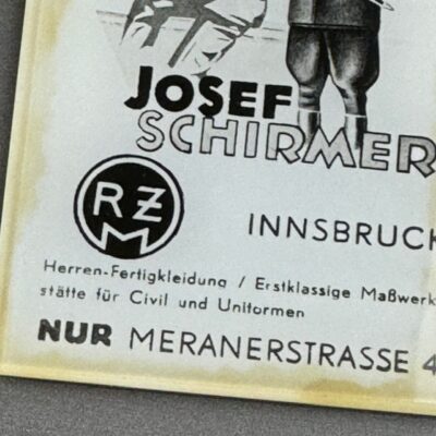 RZM SS Taschenspiegel Uniformschneider Werbung