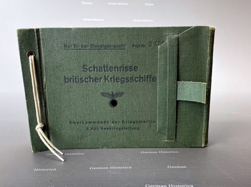 U-Boot Schiffs  ID Book Schattenrisse britischer Kriegsschiffe OKM