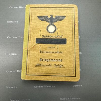 26. U-Flottille Soldbuch Gebührnisbuch Kriegsmarine